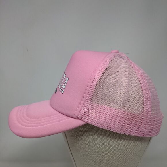 Florida Sunshine State Snapback Mesh Back Trucker Hat Pink One Size - Picture 3 of 6